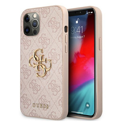 Guess GUHCP12M4GMGPI iPhone 12/12 Pro6,1" różowy/pink hardcase 4G Big Metal Logo