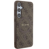 Guess GUHMS24MG4GFRW S24+ S926 brązowy/brown hardcase 4G Collection Leather Metal Logo MagSafe