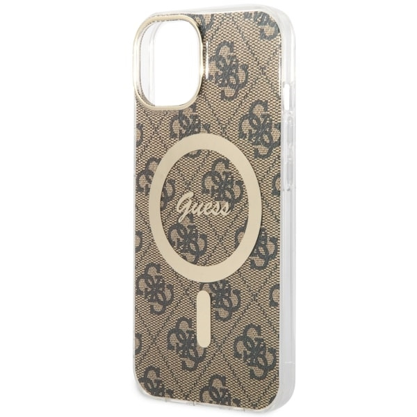 Guess GUHMP14SH4STW iPhone 14 / 15 / 136.1" brązowy/brown hardcase 4G MagSafe