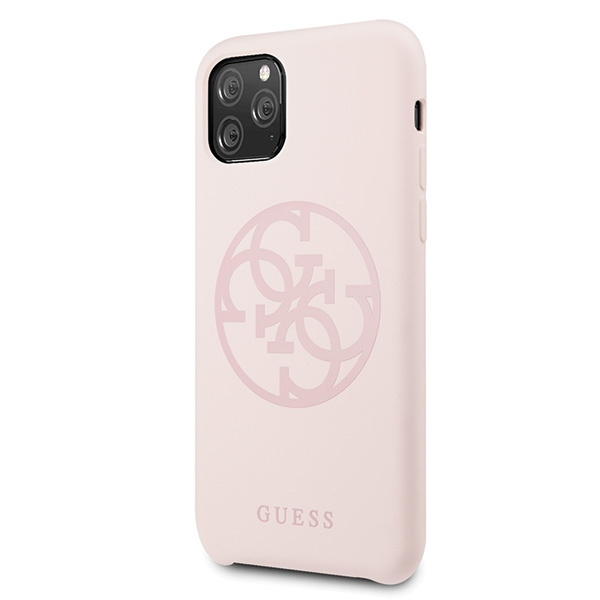 Guess GUHCN58LS4GLP iPhone 11 Prolight pink/jasnoróżowy hard case Silicone 4G Tone On Tone