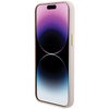 Guess GUHCP15LM4DGPP iPhone 15 Pro 6.1" jasnoróżowy/pink hardcase Silicone Logo Strass 4G
