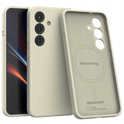 Spacecase Etui Silicone Mag Galaxy S25 beige