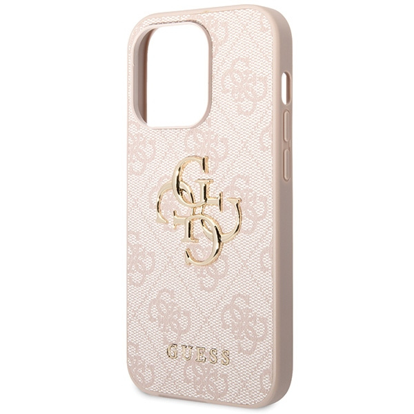 Guess GUHCP15L4GMGPI iPhone 15 Pro 6.1" różowy/pink hardcase 4G Big Metal Logo