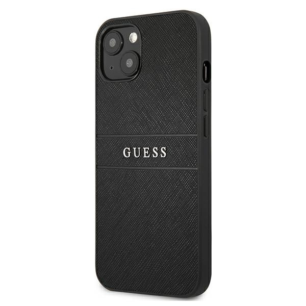 Guess GUHCP13SPSASBBK iPhone 13 mini 5,4" czarny/black Saffiano Strap