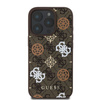 Guess GUHMP16LP4PWPW iPhone 16 Pro6.3" brązowy/brown hardcase Peony On 4G Background MagSafe