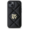 DKNY DKHCP15SPQDSLK iPhone 15 6.1"       czarny/black Quilted Stack Logo