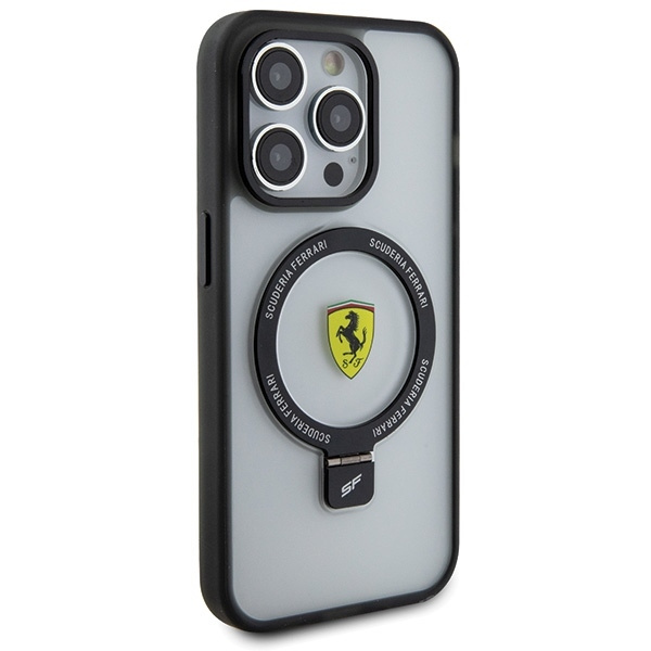 Ferrari FEHMP15XUSCAH iPhone 15 Pro Max  6.7" transparent hardcase Ring Stand 2023 Collection MagSafe