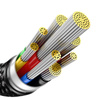 Cable USB C - USB C 480Mb/s 240W 3m Baseus Tungsten Gold CAWJ040101 - black