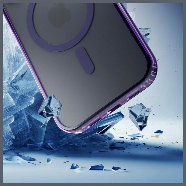 Etui 3MK Frosty MagCase do Apple iPhone  17 fioletowy