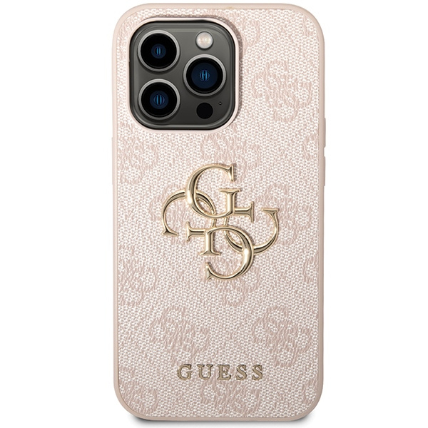Guess GUHCP15X4GMGPI iPhone 15 Pro Max6.7" różowy/pink hardcase 4G Big Metal Logo