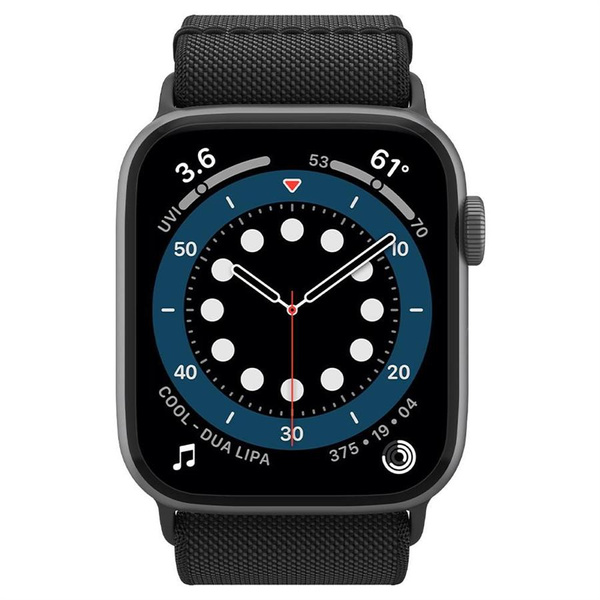 Pasek Spigen Fit Lite na Apple Watch 4/5/6/7/8/9/SE/Ultra (42/44/45/49 mm) - czarny