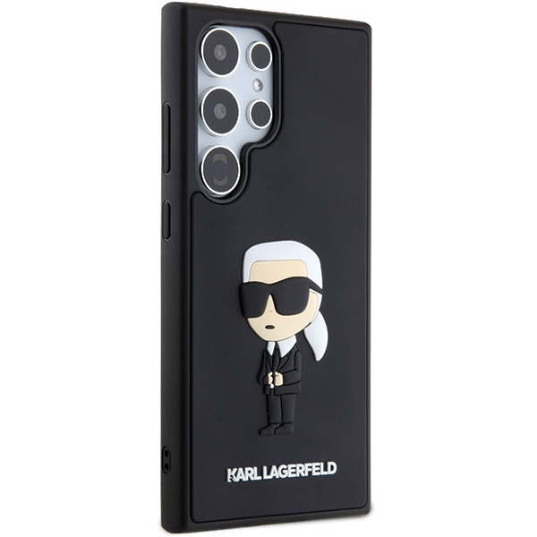 KARL LAGERFELD KLHCS24L3DRKINK S24 ULTRA S928 CZARNY/BLACK HARDCASE 3D RUBBER IKONIK