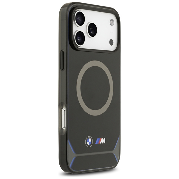 Etui BMW M IML Metal Buttons & Logo      MagSafe do iPhone 17 Pro Max niebieski