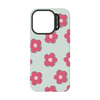 SBS CASE&ME iPhone 15 Case Green with Red and Pink Flowers
