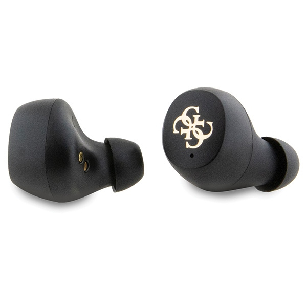 Guess słuchawki Bluetooth GUTWSP4EGWTWS + stacja dokująca ENC brązowy/brown 4G Metal