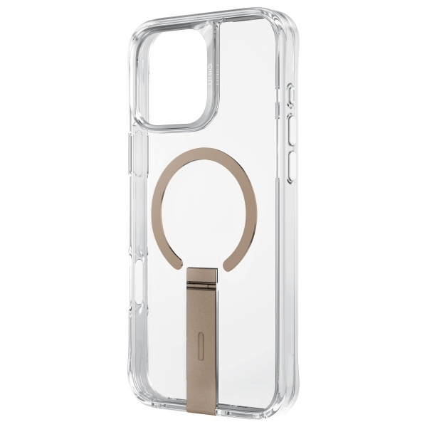 UNIQ etui Eleva with Vertica Stand iPhone 16 Pro 6.3" złoty/taupe gold