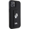 Etui Karl Lagerfeld Gripstand Saffiano Karl&Choupette Pins na iPhone 15 Plus / 14 Plus - czarne