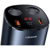 USAMS Rozgałęźnik samochodowy 2xUSB-A/1xUSB-C C28 245W szary/grey CC151TC01 (US-CC151)