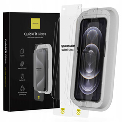 Spacecase Szkło hartowane QuickFit Glass iPhone 12/12 Pro