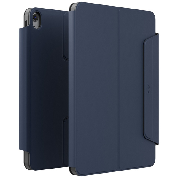 Etui UNIQ Rovus Snapmount Magnetic 360   Rotating Detachable do iPad 11" A16 (2025) / iPad 10.9" 10 gen. (2022) granatowy