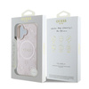 Guess GUHMP16MPSAPSMEP iPhone 16 Plus6.7" różowy/pink hardcase Saffiano Peony Classic Logo MagSafe