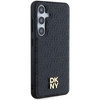 DKNY DKHMS24SPSHRPSK S24 S921czarny/black hardcase Leather Pattern Metal Logo MagSafe