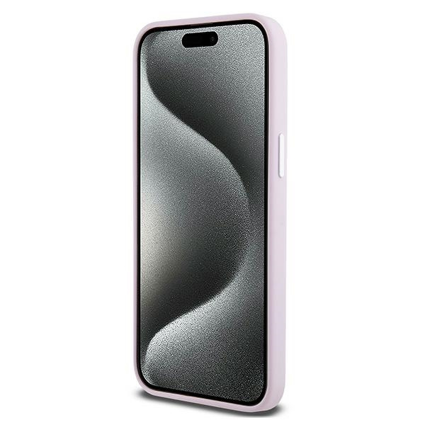 DKNY DKHMP15XSMCHLP iPhone 15 Pro Max6.7" różowy/pink hardcase Liquid Silicone Small Metal Logo MagSafe