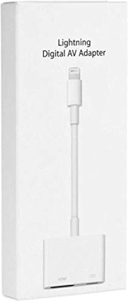 APPLE ADAPTER A1438 MD826ZM / A FROM LIGHTNING TO DIGITAL AV CONNECTORS DAMAGED PACKAGING