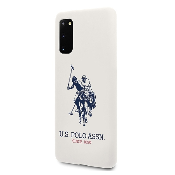 US Polo USHCS62SLHRWH S20 G980 biały/white Silicone Collection