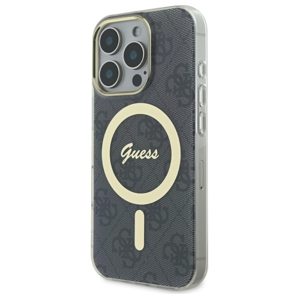 Guess GUHMP16LH4STK iPhone 16 Pro6.3" czarny/black hardcase IML 4G MagSafe