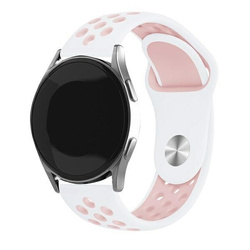 Beline pasek Watch 20mm Sport Silicone biało-różowy  white/pink box