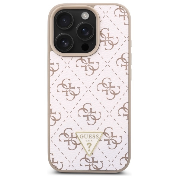 Guess GUHCP16LPG4GPH iPhone 16 Pro6.3" biały/white hardcase New 4G Triangle