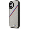 Etui BMW M Tricolor Metal Logo MagSafe   do iPhone 17 szary