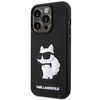 Karl Lagerfeld KLHCP14X3DRKHNK iPhone 14 Pro Max 6.7" black/black hardcase Rubber Choupette 3D