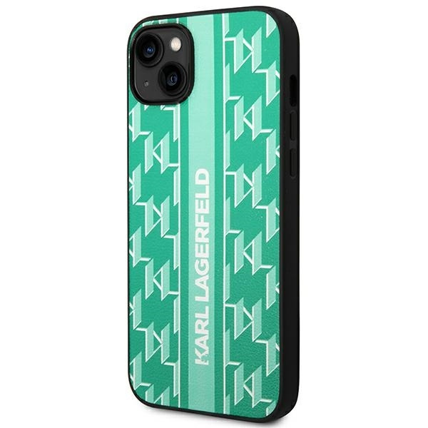 Karl Lagerfeld KLHCP14MPGKLSKN iPhone 14 Plus 6.7 "hardcase green / green Monogram Stripe