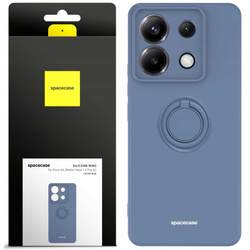 Spacecase Etui Silicone Ring Poco X6 / RM Note 13 Pro 5G blue