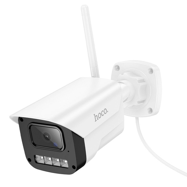 Kamera zewnętrzna Hoco gun-type 3MP Full HD Wi-Fi D4 biała