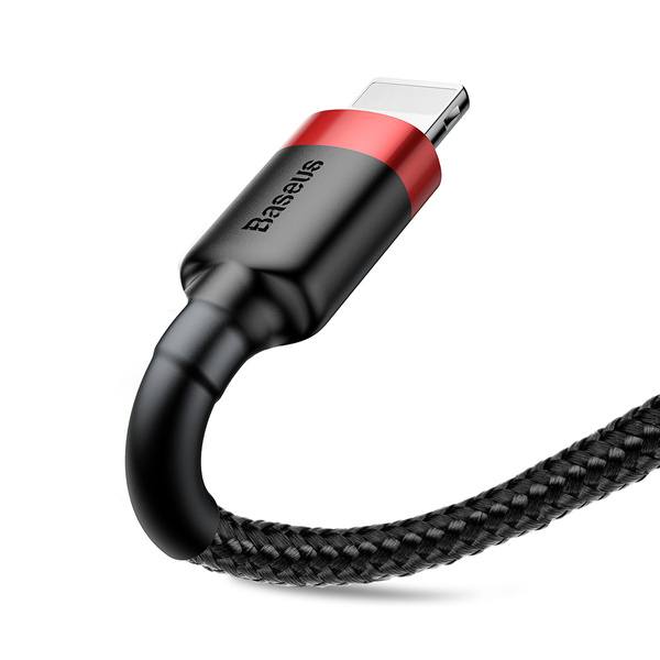 Baseus Cafule USB-A / Lightning 2.4A QC 3.0 cable 0.5 m - black and red