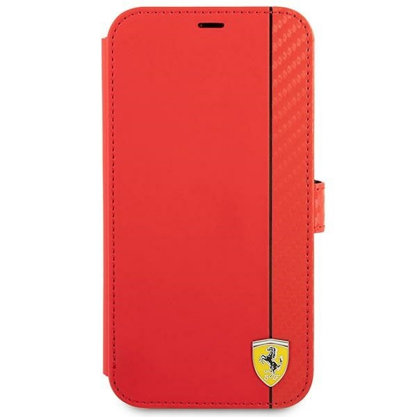 Ferrari FESAXFLBKP13SRE iPhone 13 mini 5.4" red/red book On Track Carbon Stripe