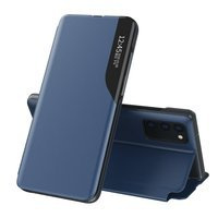 ECO LEATHER VIEW CASE ELEGANT BOOKCASE TYPE CASE WITH KICKSTAND FOR SAMSUNG GALAXY A72 4G BLUE