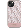 Guess GUHMP14MHGCFSEP iPhone 14 Plus / 15 Plus 6.7" różowy/pink hard case GCube Stripes MagSafe