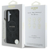 Etui Guess Leather 4G Colored Ring       Classic Logo MagSafe Samsung Galaxy S25 czarny