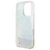 Guess GUHMP16LLFMWTE iPhone 16 Pro6.3" beżowy/beige hardcase Liquid Glitter Flower MagSafe