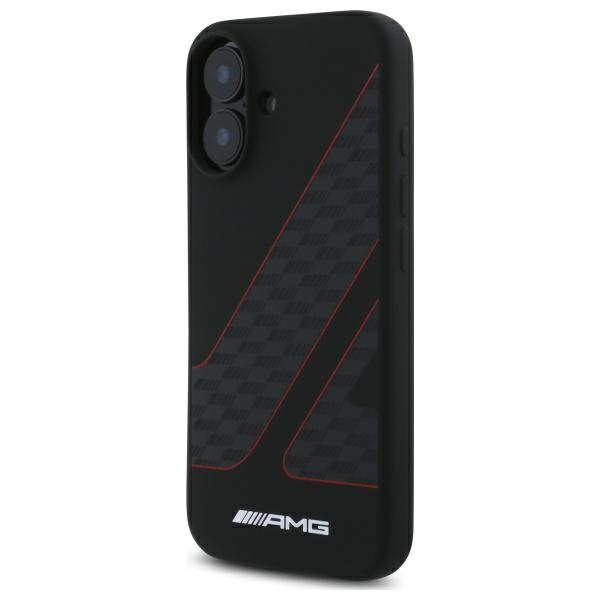 AMG AMHMP16S2SCFR iPhone 16 6,1"          czarny/black hardcase Checkered Flag Pattern MagSafe