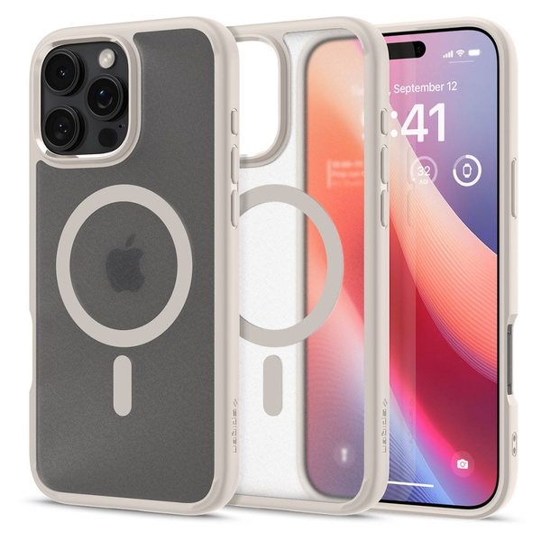 Etui Spigen Ultra Hybrid Mag z MagSafe na iPhone 16 Pro Max - tytanowe