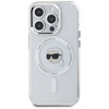 Etui Karl Lagerfeld IML Metal Karl Head   MagSafe do iPhone 15 Pro biały