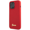 Guess GUHCP13XLSLMGRE iPhone 13 Pro Max 6.7" czerwony/burgundy hard case Silicone Vintage Gold Logo