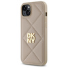 DKNY DKHCP15MPQDSLE iPhone 15 Plus 6.7"  beżowy/beige Quilted Stack Logo