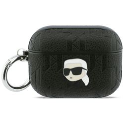 Etui Karl Lagerfeld Monogram Karl Head   do AirPods Pro 3 czarny
