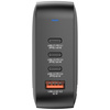 Ładowarka sieciowa Verbatim Mini GaN     165W 3xUSB-C PD/1x USB-A QC czarny 32216